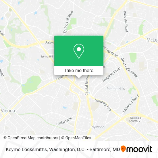 Keyme Locksmiths map