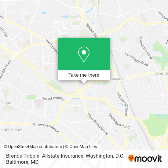 Brenda Tribble: Allstate Insurance map
