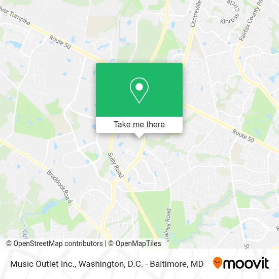Music Outlet Inc. map