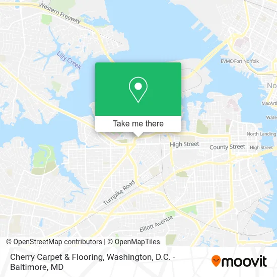 Cherry Carpet & Flooring map