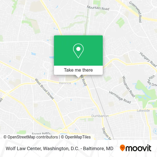 Wolf Law Center map