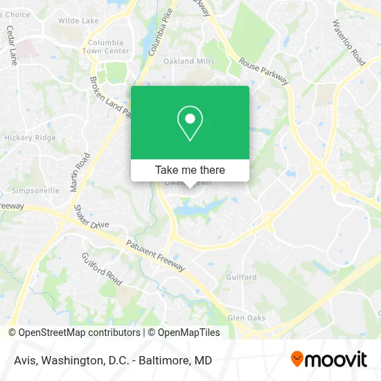 Avis map