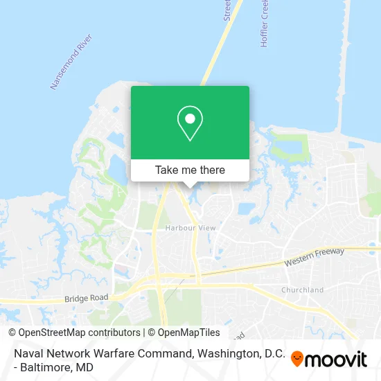 Naval Network Warfare Command map