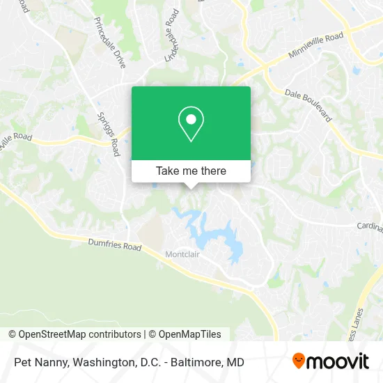Pet Nanny map