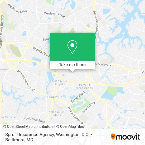 Spruill Insurance Agency map