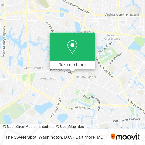 The Sweet Spot map