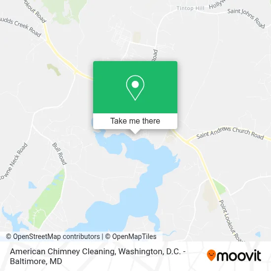 American Chimney Cleaning map