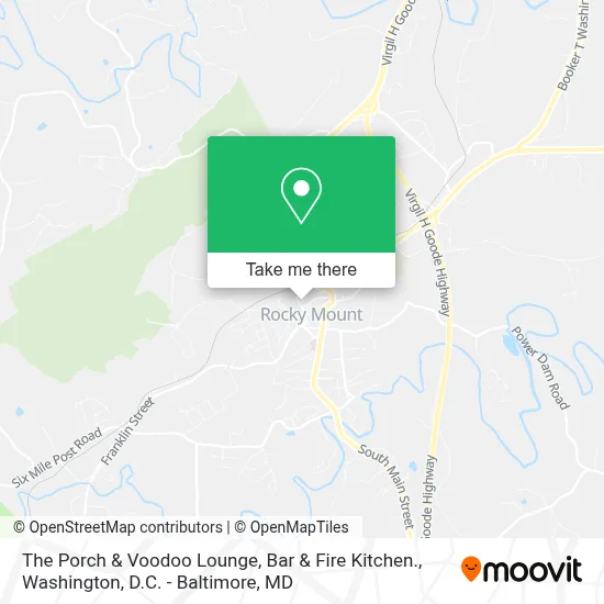The Porch & Voodoo Lounge, Bar & Fire Kitchen. map