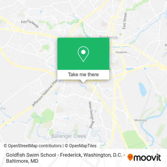 Goldfish Swim School - Frederick map