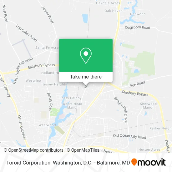 Toroid Corporation map