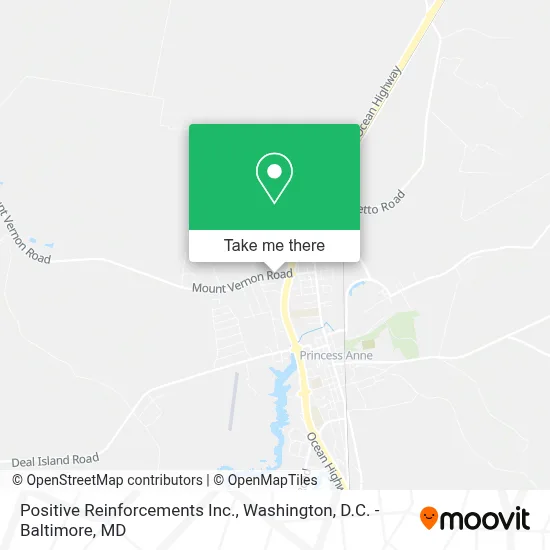 Positive Reinforcements Inc. map