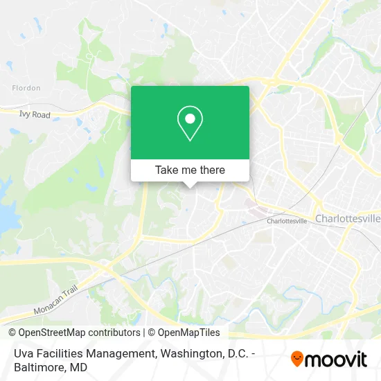 Uva Facilities Management map