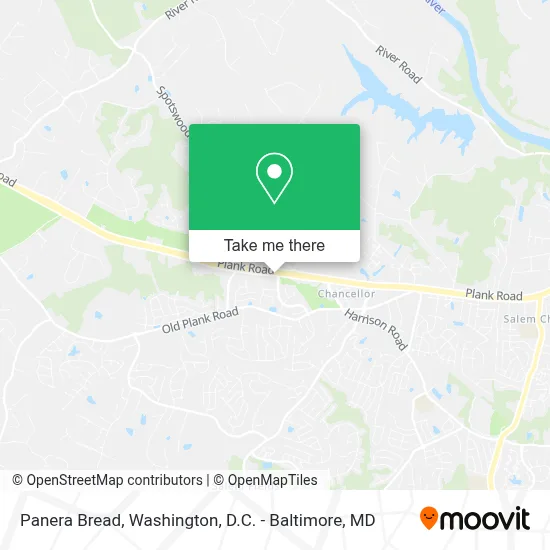 Panera Bread map