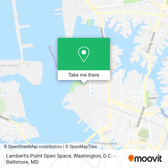 Lambert's Point Open Space map