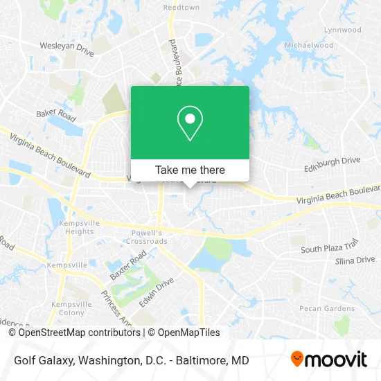 Golf Galaxy map