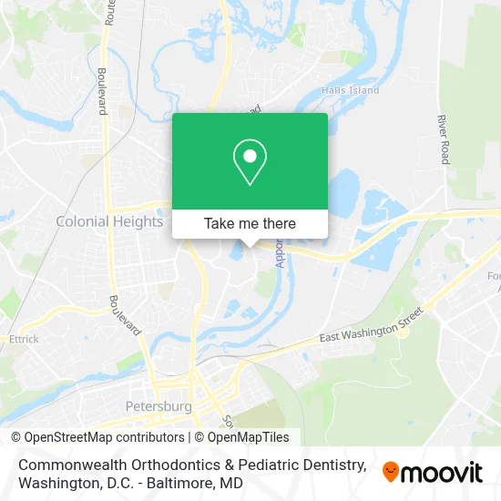 Commonwealth Orthodontics & Pediatric Dentistry map