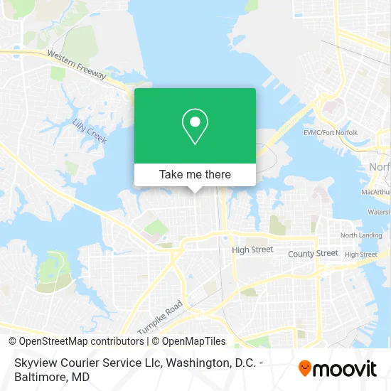 Skyview Courier Service Llc map