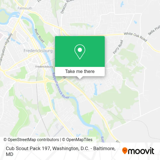 Cub Scout Pack 197 map