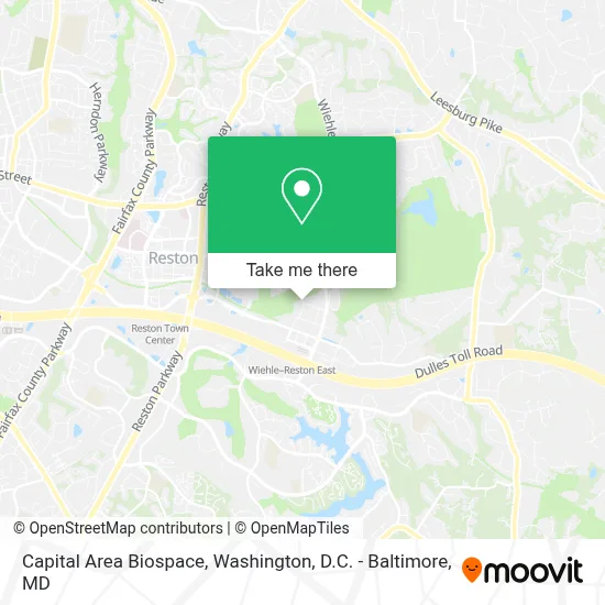 Capital Area Biospace map
