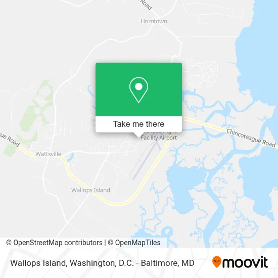 Wallops Island map
