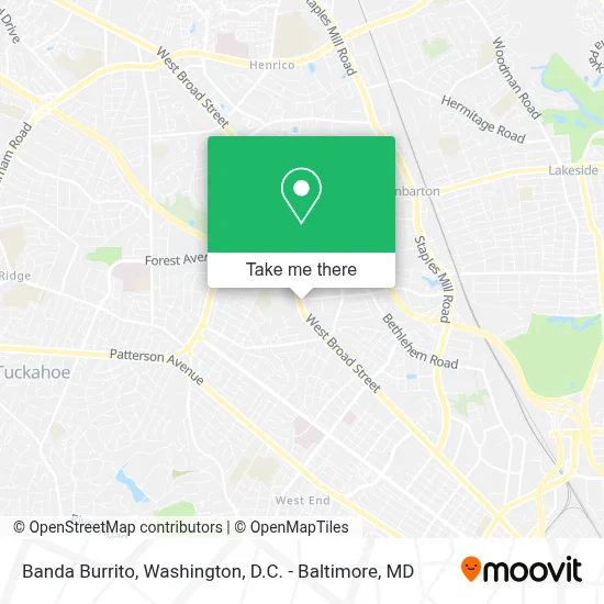 Banda Burrito map