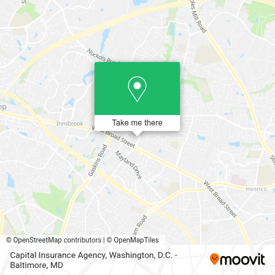 Capital Insurance Agency map