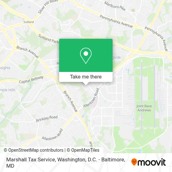 Marshall Tax Service map