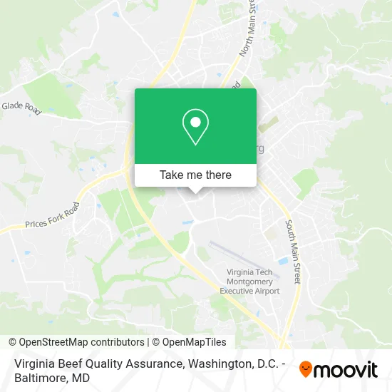 Virginia Beef Quality Assurance map