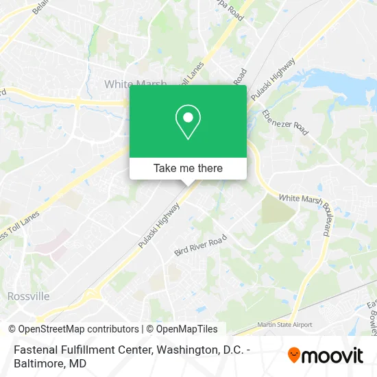 Fastenal Fulfillment Center map