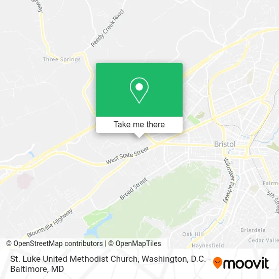 St. Luke United Methodist Church map