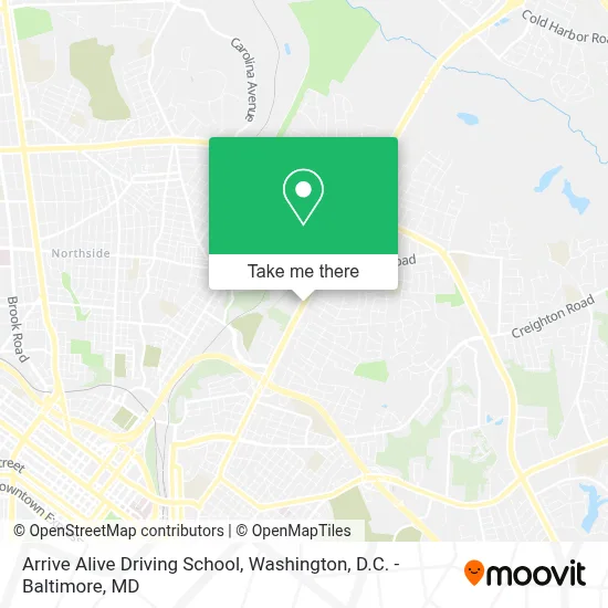 Arrive Alive Driving School map