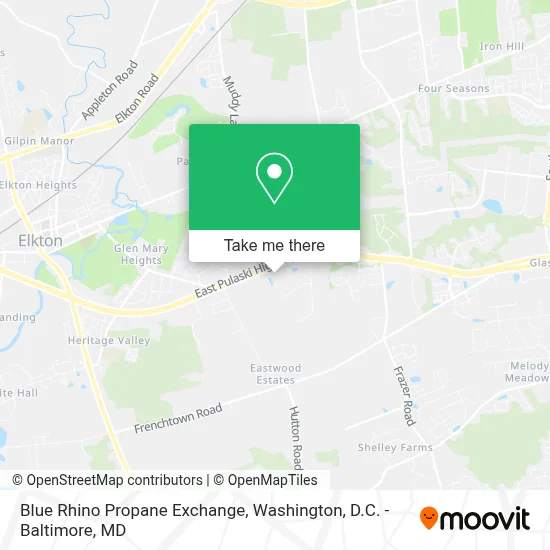 Blue Rhino Propane Exchange map