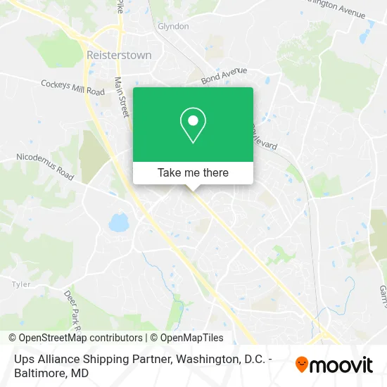 Ups Alliance Shipping Partner map