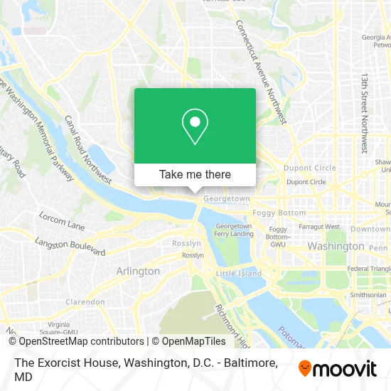 The Exorcist House map