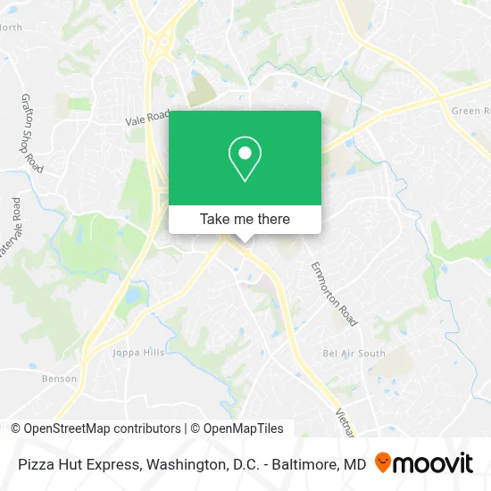 Pizza Hut Express map