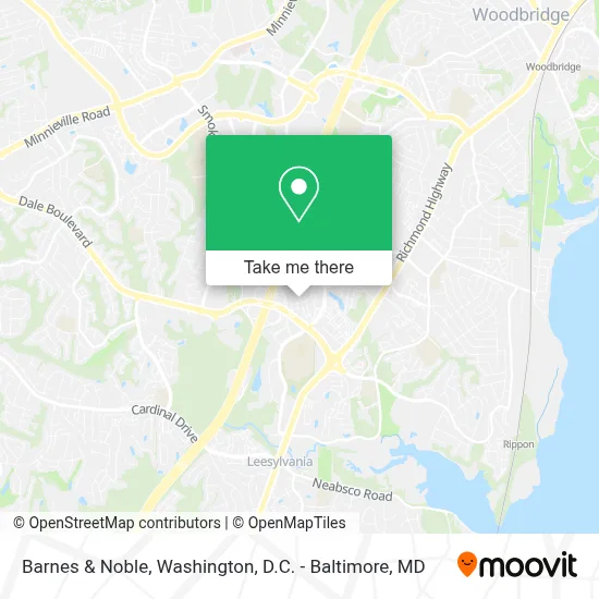 Barnes & Noble map
