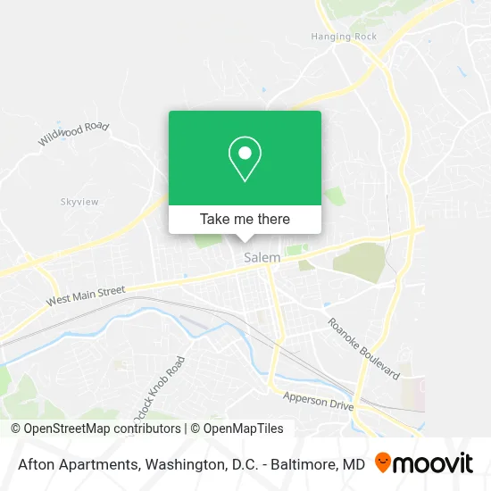 Afton Apartments map