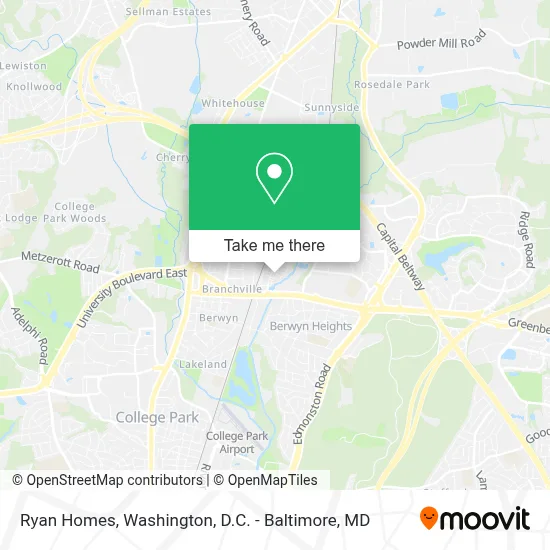 Ryan Homes map