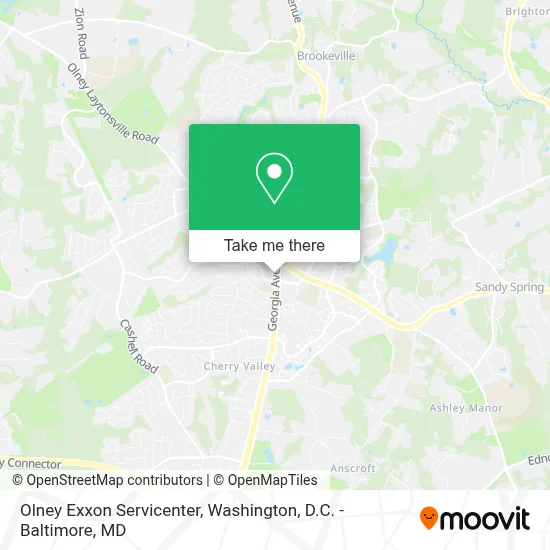 Olney Exxon Servicenter map