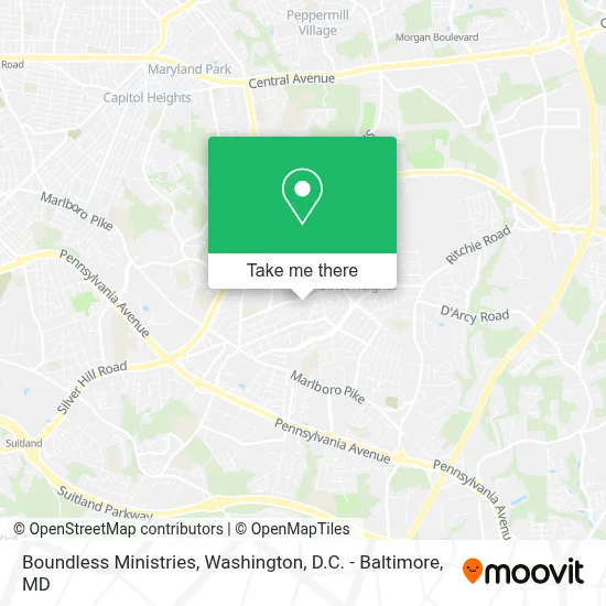 Boundless Ministries map