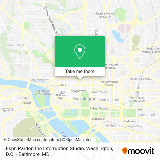 Espn Pardon the Interruption Studio map