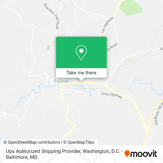 Ups Authorized Shipping Provider map