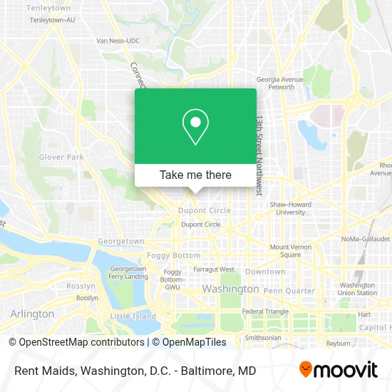 Rent Maids map