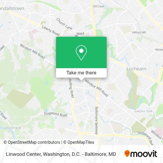 Linwood Center map