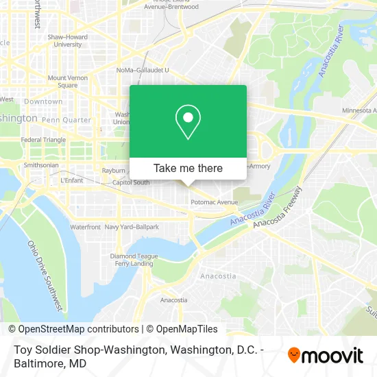 Toy Soldier Shop-Washington map