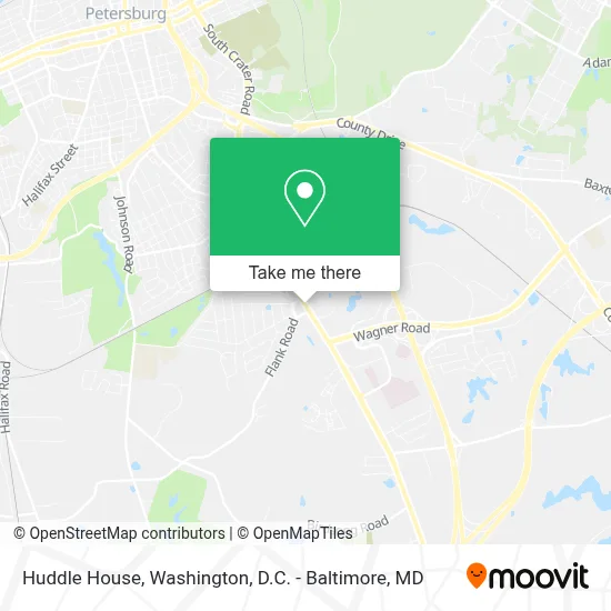 Huddle House map