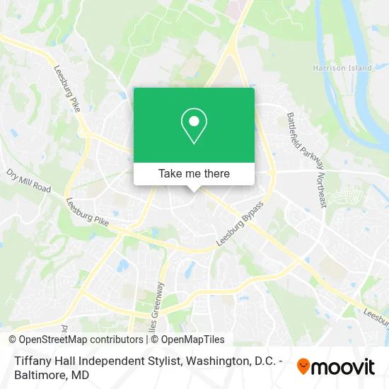 Tiffany Hall Independent Stylist map