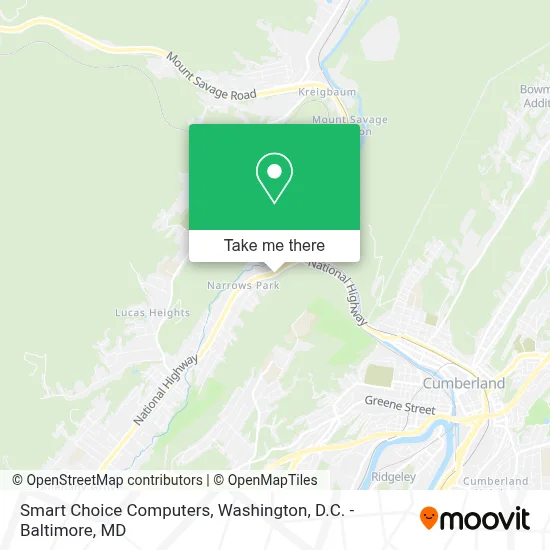 Smart Choice Computers map