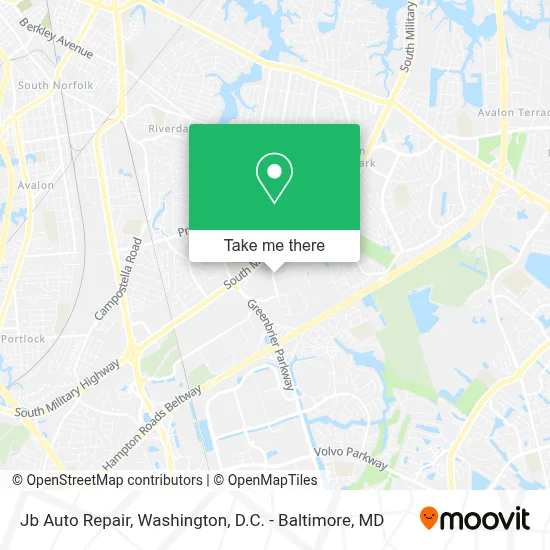 Jb Auto Repair map