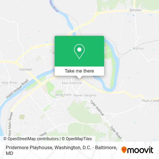 Pridemore Playhouse map